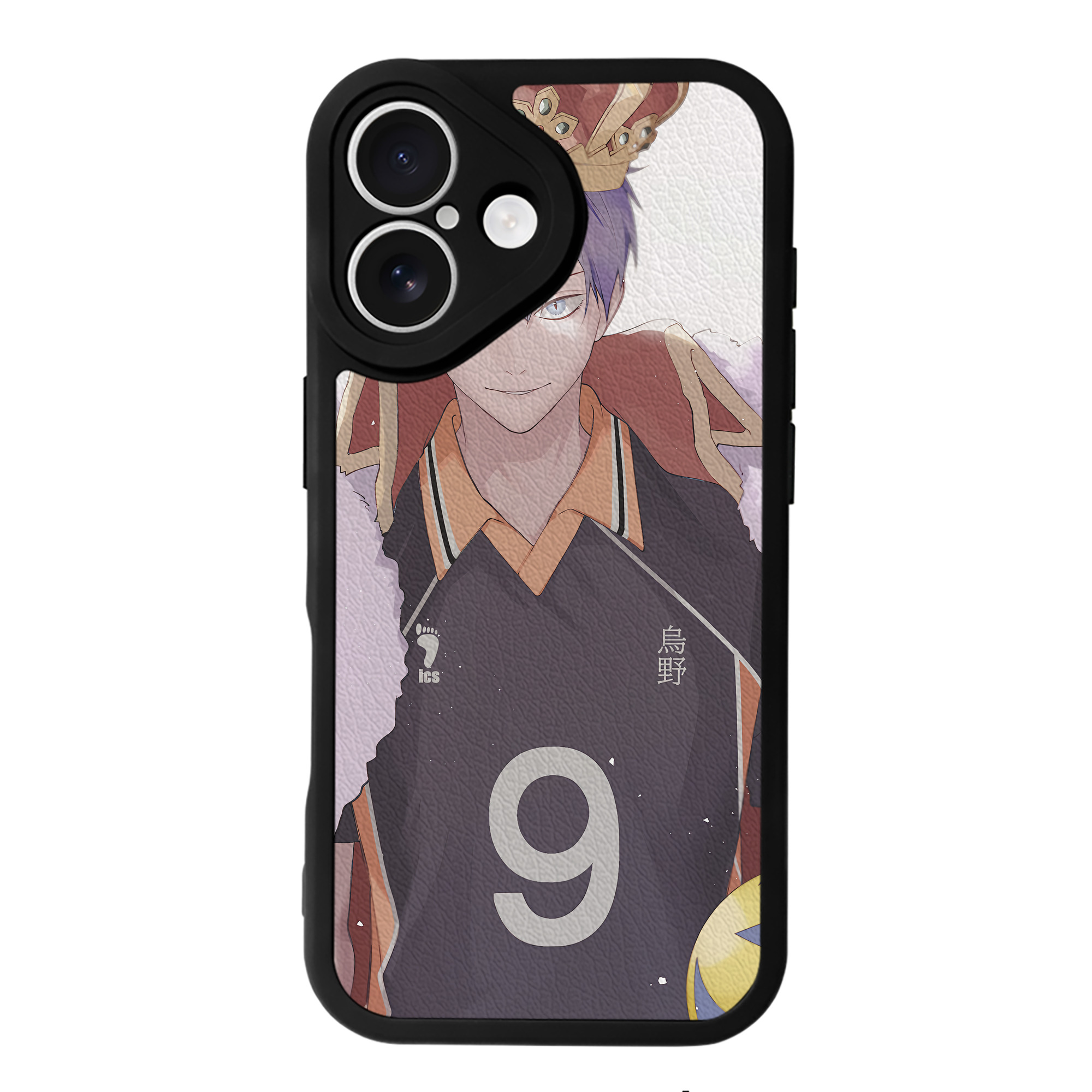 （画像用） ハイキュー!! Haikyu!! 【iPhone 16シリーズ対応】シリコンスマホケース（レザー調） 材質：シリコン